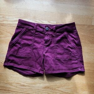 Arizona Jean Company Red/Purple Jean Shorts